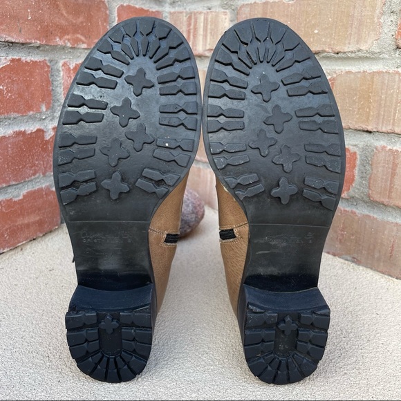 Cristhelen B.⭐️RARE⭐️Musette,Romania,Taupe Leather Lace-Up Buckle Boots Sz 6.5 - Picture 6 of 10